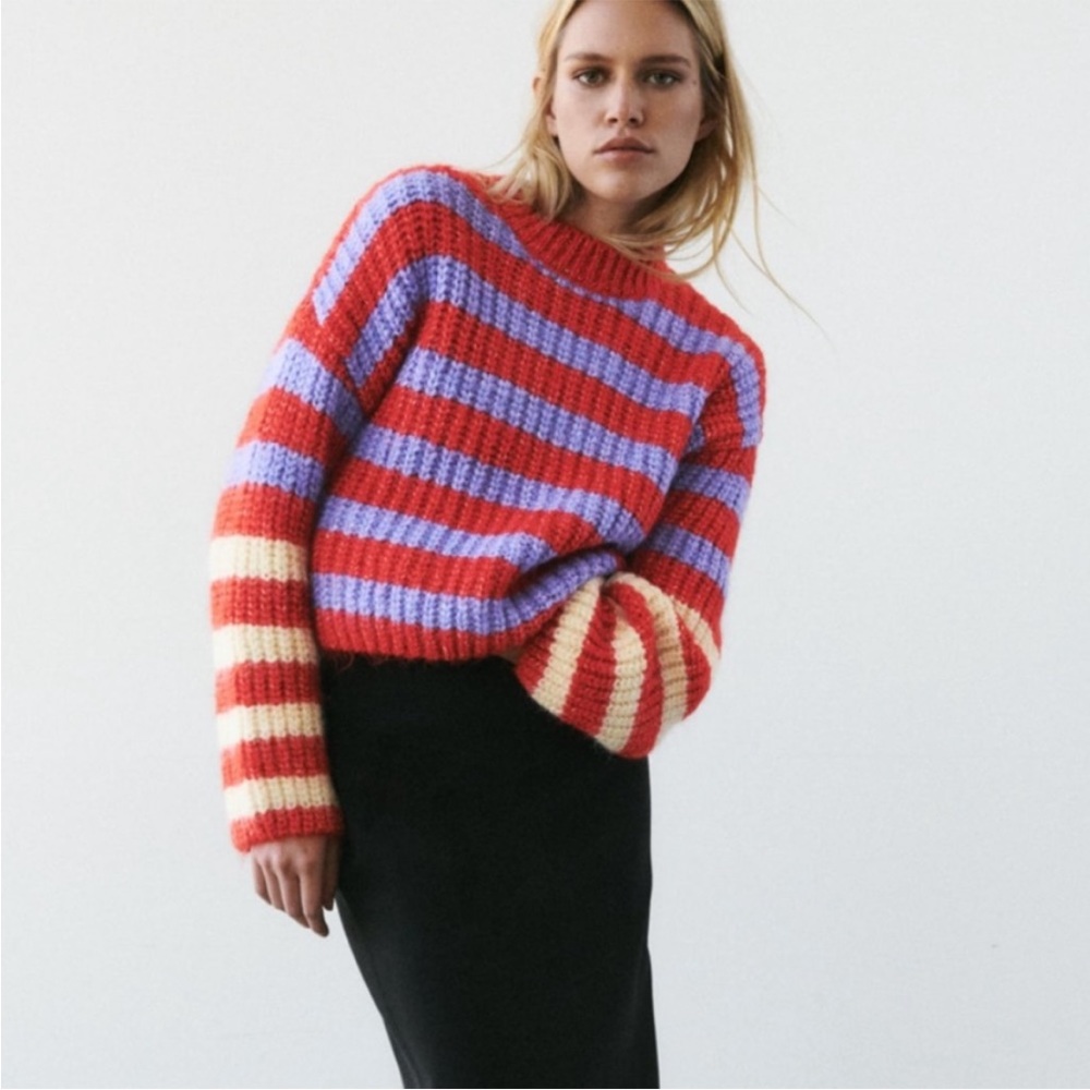 Zara Striped Sweater Size Small